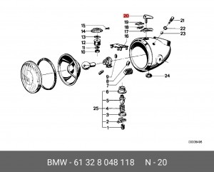Ключ 61 32 8 048 118 BMW