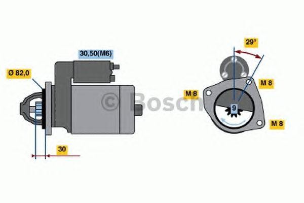 Стартер 0001223024 BOSCH