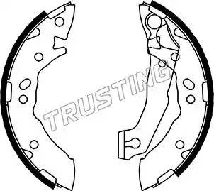 Комплект тормозных колодок 046.204 TRUSTING