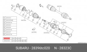 Пыльник ШРУСа 28396TC020 SUBARU