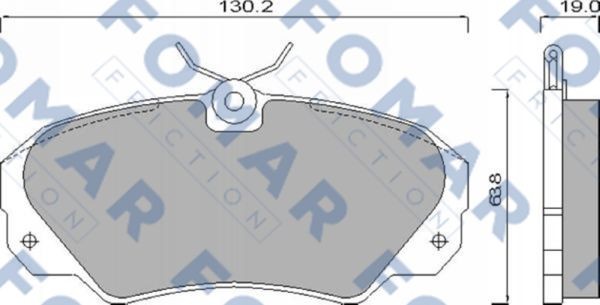 Колодки тормозные дисковые 51628581 ROULUNDS BRAKING