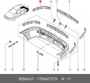 Деталь 7700427575 RENAULT