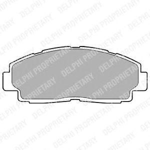 Комплект тормозных колодок, диско LP1432 DELPHI