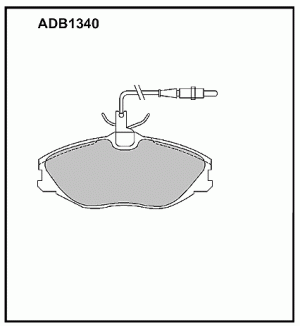 Колодки тормозные дисковые ADB1340 ALLIED NIPPON