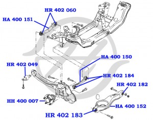 Сайлентблок HR 402 184 HANSE