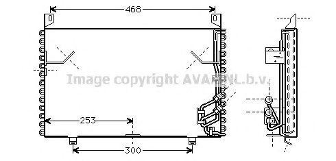 Конденсатор, кондиционер BW5199 AVA