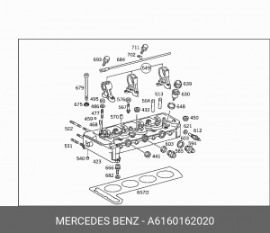 Прокладка ГБЦ A 616 016 20 20 MERCEDES BENZ