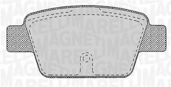 Комплект тормозных колодок, диско 430216171220 MAGNETI MARELLI