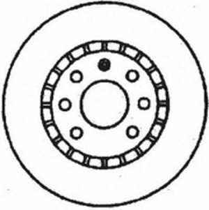 Тормозной диск 561730B BENDIX JURID