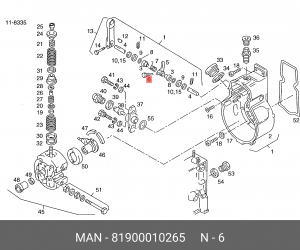 Болт 81900010265 MAN