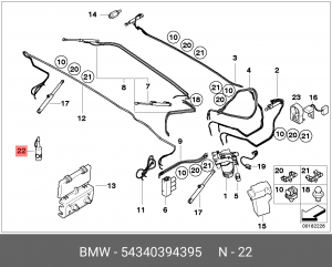 Масло гидравлическое 54 34 0 394 395 BMW