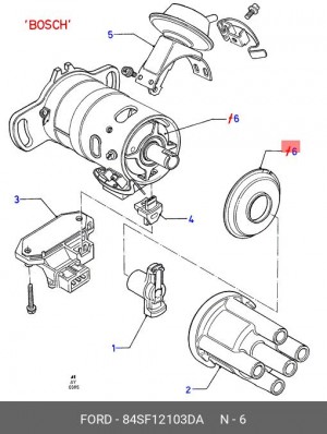 Ремкомплект, распределитель зажигания 84SF12103DA FORD