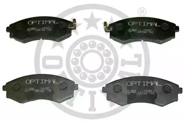 Комплект тормозных колодок, диско 10237 OPTIMAL