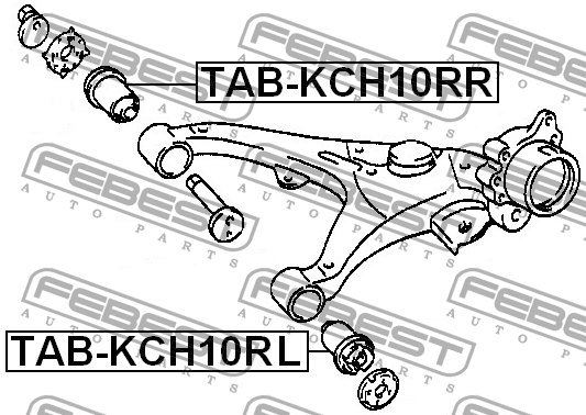 Сайлентблок TAB-KCH10RL FEBEST
