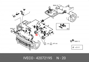 Главный тормозной цилиндр 42072195 IVECO