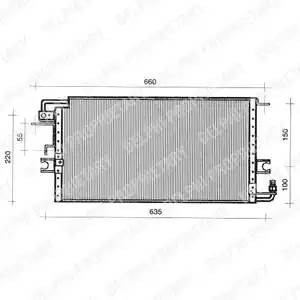 Конденсатор, кондиционер TSP0225386 DELPHI