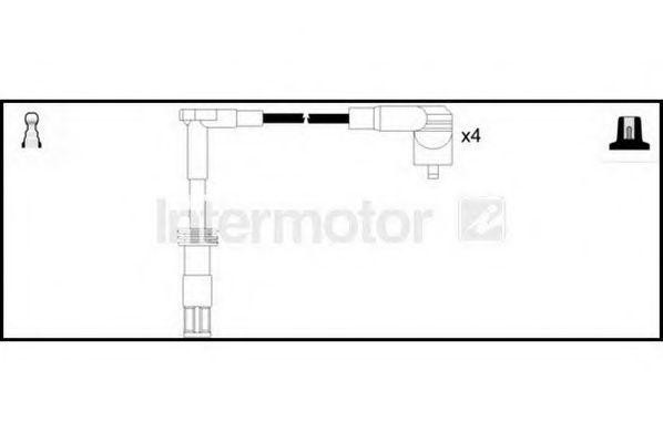 Ккомплект проводов зажигания 73879 STANDARD