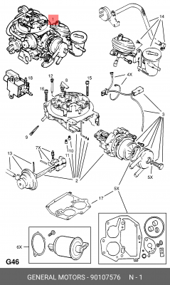 Карбюратор 90107576 GENERAL MOTORS
