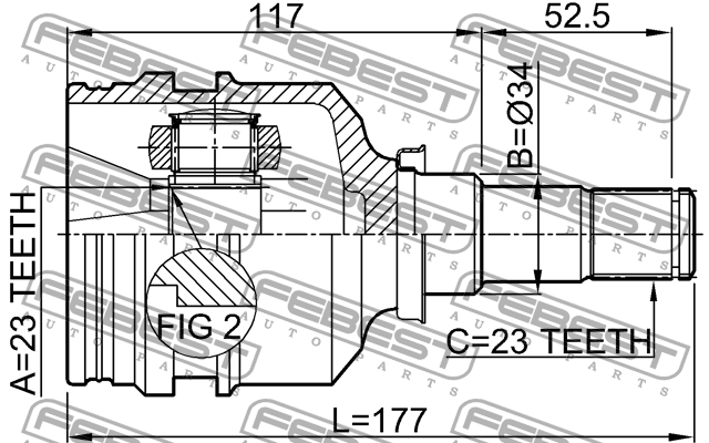 ШРУС 0111-001 FEBEST