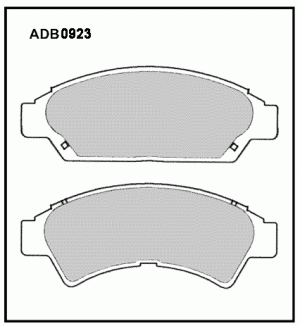 Колодки тормозные дисковые ADB0923 ALLIED NIPPON