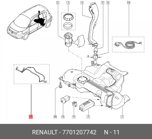 Деталь 7701207742 RENAULT