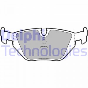 Комплект тормозных колодок, диско LP907 DELPHI