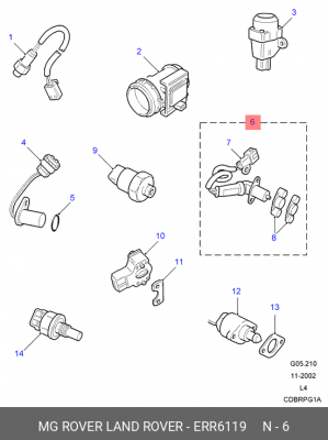 Датчик импульсов ERR6119 LAND ROVER