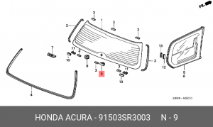 Клипса крепежная 91503SR3003 HONDA