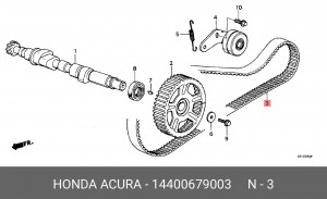 Ремень ГРМ 14400679003 HONDA