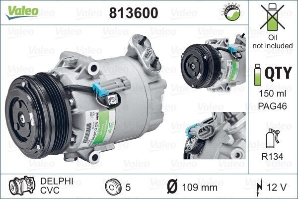 Компрессор кондиционера 813600 VALEO PHC
