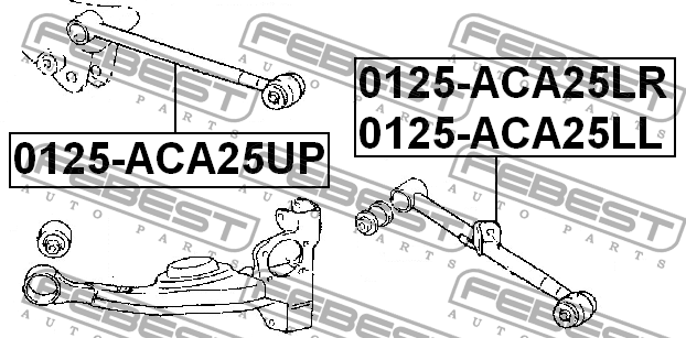 Рычаг подвески 0125-ACA25LL FEBEST