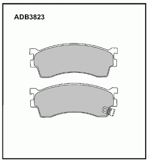 Колодки тормозные дисковые ADB3823 ALLIED NIPPON