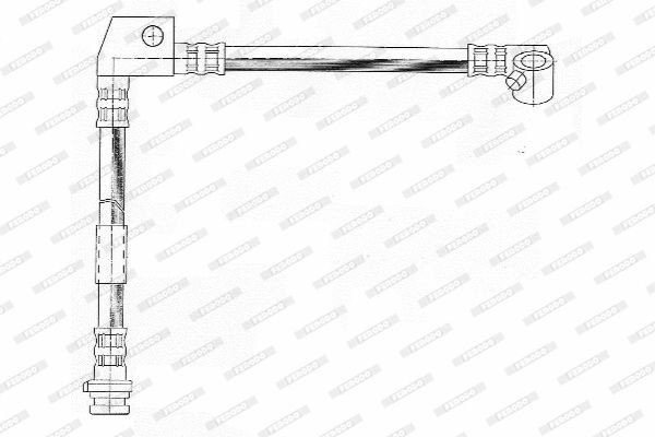 Тормозной шланг FHY2093 FERODO
