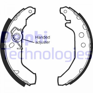 Комплект тормозных колодок LS1435 DELPHI