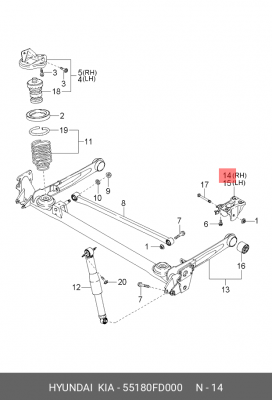 Деталь 55180FD000 HYUNDAI KIA