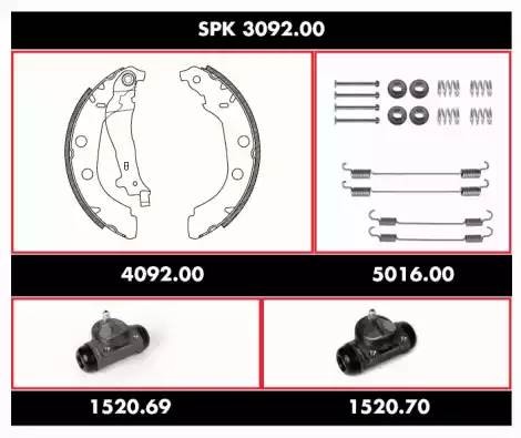 Комплект тормозных колодок SPK309200 REMSA