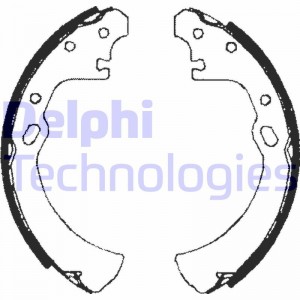 Комплект тормозных колодок LS1708 DELPHI