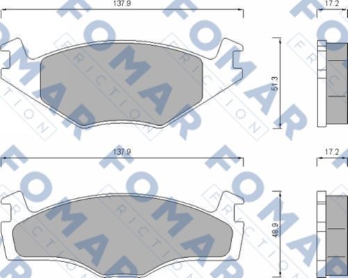 Колодки тормозные дисковые 51647481 ROULUNDS BRAKING