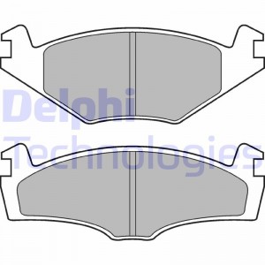 Комплект тормозных колодок, диско LP979 DELPHI