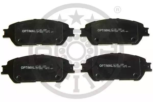 Комплект тормозных колодок, диско 12254 OPTIMAL