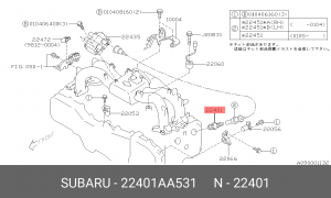 Свеча зажигания 22401AA531 SUBARU
