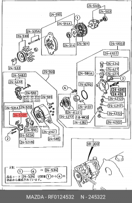 Деталь RF0124532 MAZDA