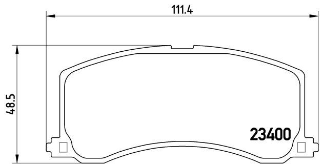 Комплект тормозных колодок, диско P79010 BREMBO