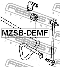 Втулка стабилизатора MZSB-DEMF FEBEST