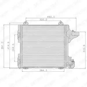 Конденсатор, кондиционер TSP0225089 DELPHI