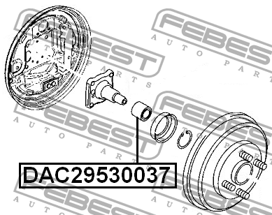 Подшипник ступицы колеса DAC29530037 FEBEST