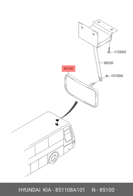 Деталь 851108A101 HYUNDAI KIA