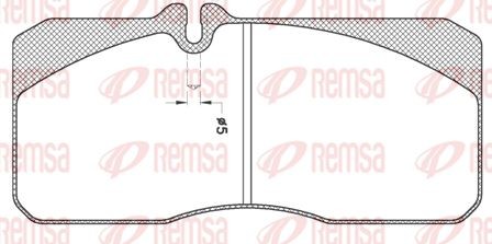 Комплект тормозных колодок, диско JCA27820 REMSA