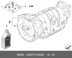 АКПП в сборе 24 00 7 518 606 BMW