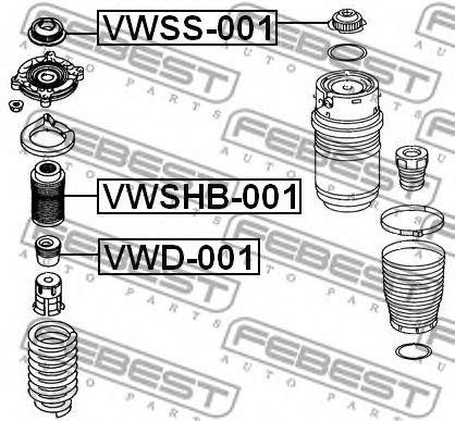 Пыльник амортизатора подвески VWSHB-001 FEBEST